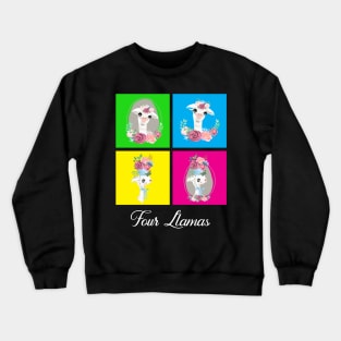 Four Llamas Crewneck Sweatshirt